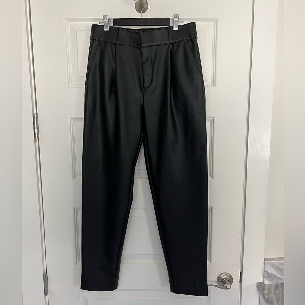 Banana Republic Vegan Leather Cropped Pant